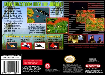 Jungle Strike (USA) box cover back